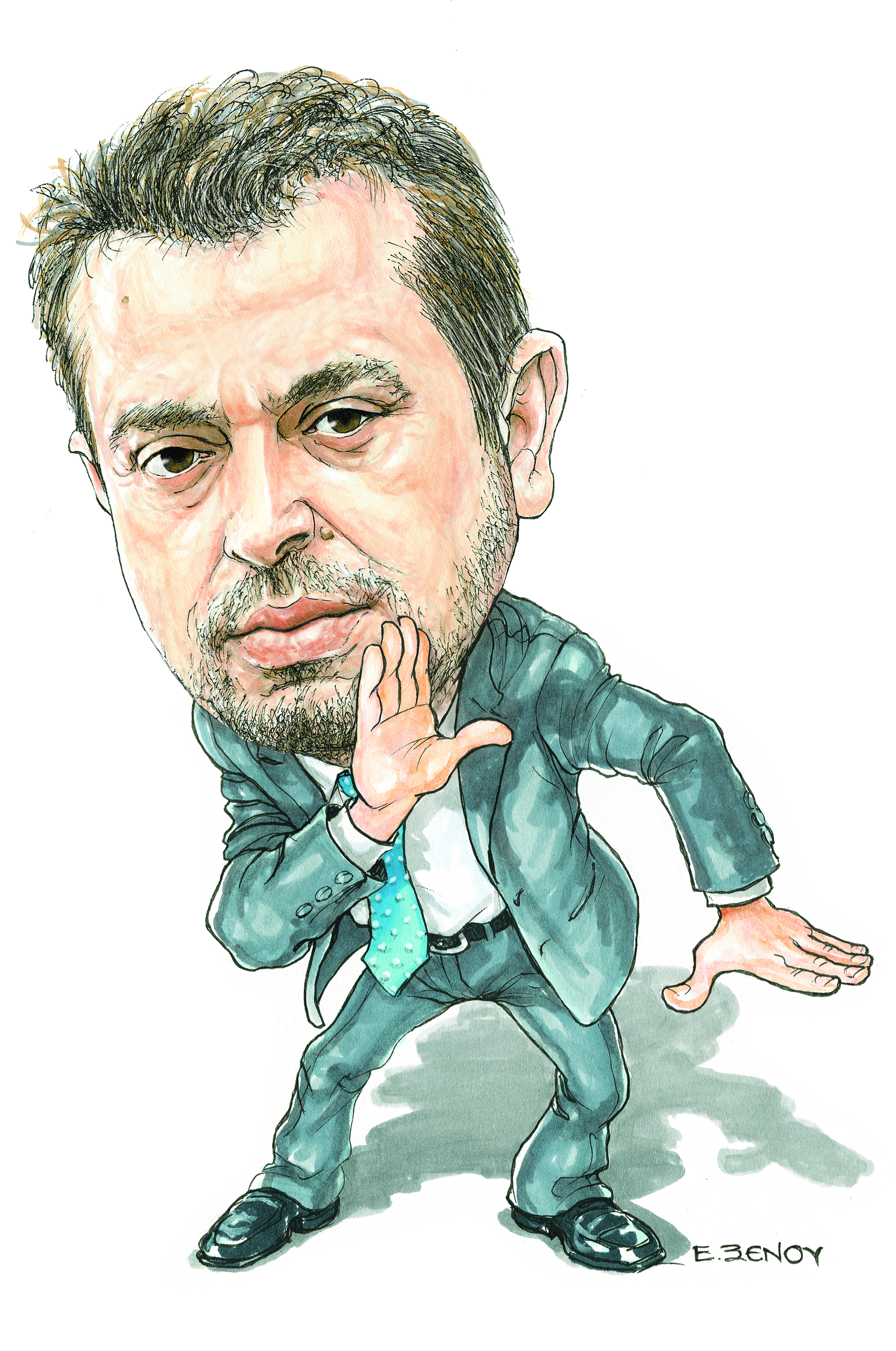 Το σκίτσο της Έφης Ξένου στα «Νέα» τη Δευτέρα 15 Απριλίου