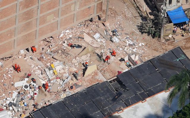 Ρίο ντε Τζανέιρο:  7 νεκροί και 17 αγνοούμενοι από κατάρρευση κτιρίων