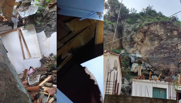 Νέες κατολισθήσεις στο Πλωμάρι: Ζημιές σε σπίτια και οδικό δίκτυο