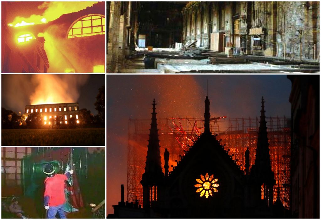 Μνημεία παγκόσμιου πολιτισμού που παραδόθηκαν στις φλόγες