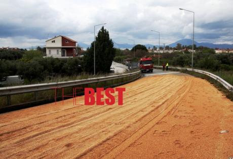 Το έστρωσε με… καλαμπόκι στην Περιμετρική της Πάτρας