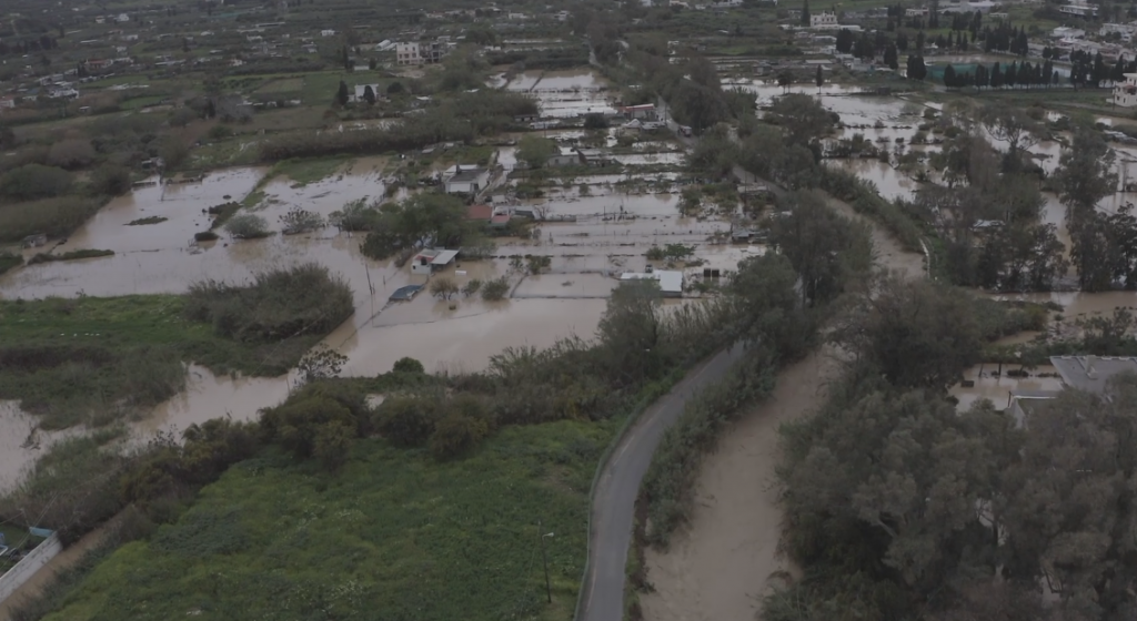 Εικόνες καταστροφής στην πλημμυρισμένη Σητεία - Βίντεο από drone