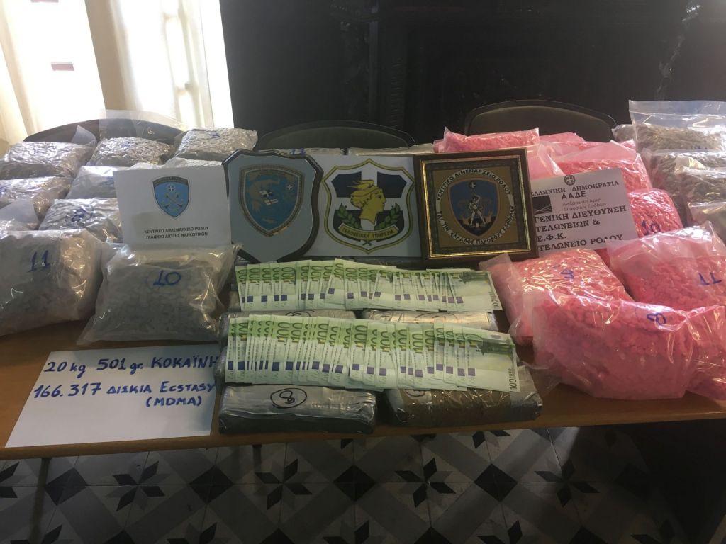 Ρόδος: Είχαν στο αυτοκίνητο 20 κιλά κοκαΐνη και 50 κιλά ναρκωτικά χάπια [Εικόνες]