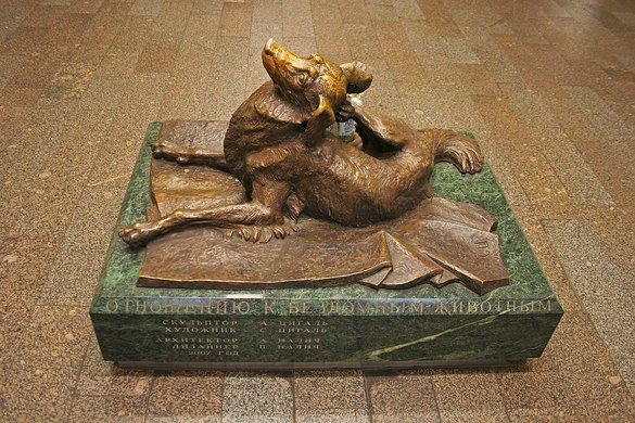 «Συμπόνια» διδάσκει το άγαλμα σκύλου στη Μόσχα