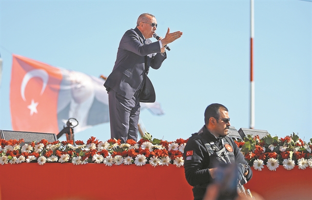 Editorial To Vima: Erdogan’s provocations, Greece’s divisions