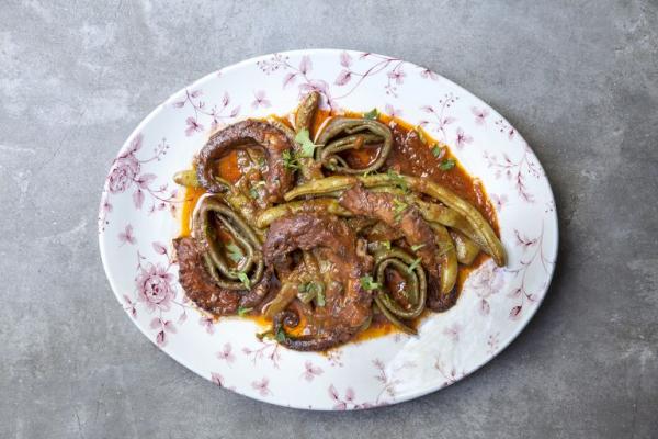 Χταπόδι με φασολάκια