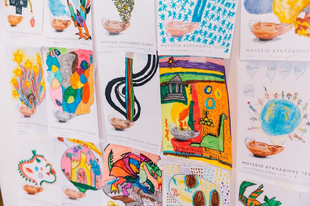 «Φαντάσου τι κρύβει το λυχνάρι»: Τα παιδιά ζωγραφίζουν για το Μουσείο Κυκλαδικής Τέχνης