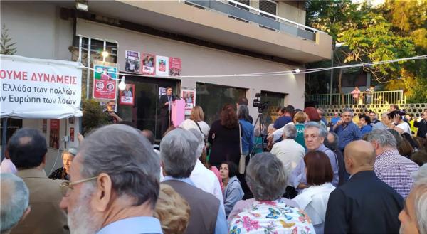 Με 50 άτομα η ομιλία Τσακαλώτου στο Γαλάτσι