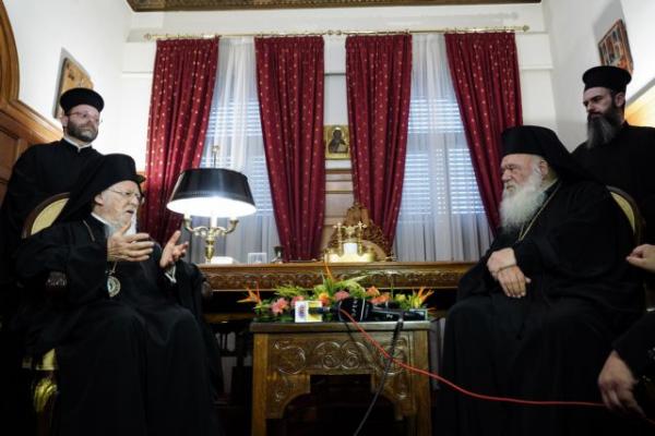 Αναθέρμανση σχέσεων μεταξύ Ιερώνυμου και Βαρθολομαίου