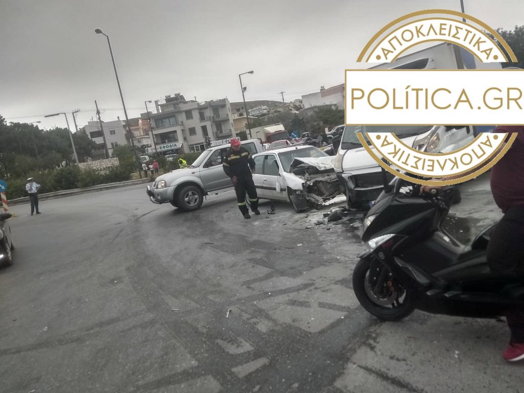 Ηράκλειο: Σοβαρό τροχαίο στην ΒΙΠΕ Ηρακλείου! (photos)