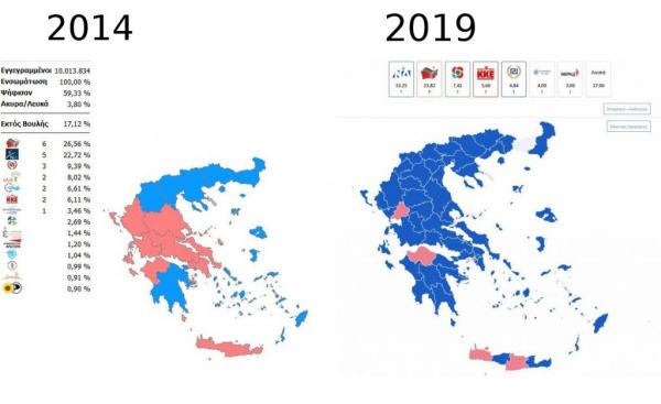 Ευρωεκλογές 2019: Πώς άλλαξε ο πολιτικός χάρτης σε σχέση με τις κάλπες του 2014