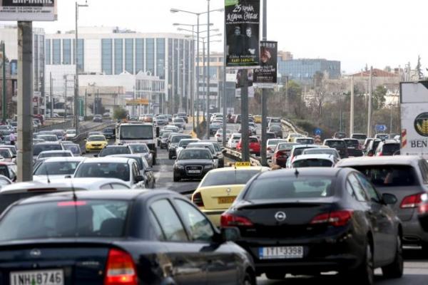 Μποτιλιάρισμα αυτή την ώρα σε δρόμους της Αθήνας