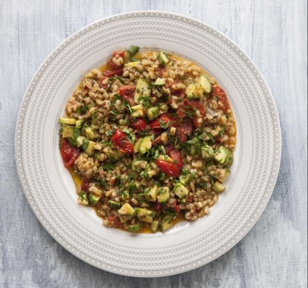 Σιτάρι σαν ριζότο, με λαχανικά α λα γεμιστά