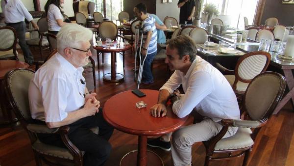 Συνάντηση Κ. Μητσοτάκη με τον νέο δήμαρχο Ιωαννίνων Μ. Ελισάφ