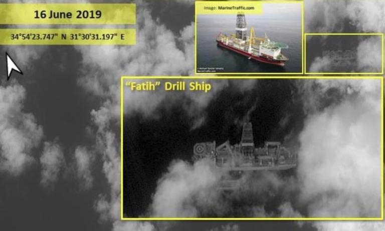 Δορυφόρος δείχνει τον «Πορθητή» ανοιχτά της Πάφου – Ξεκίνησε η γεώτρηση λέει τούρκος υπουργός