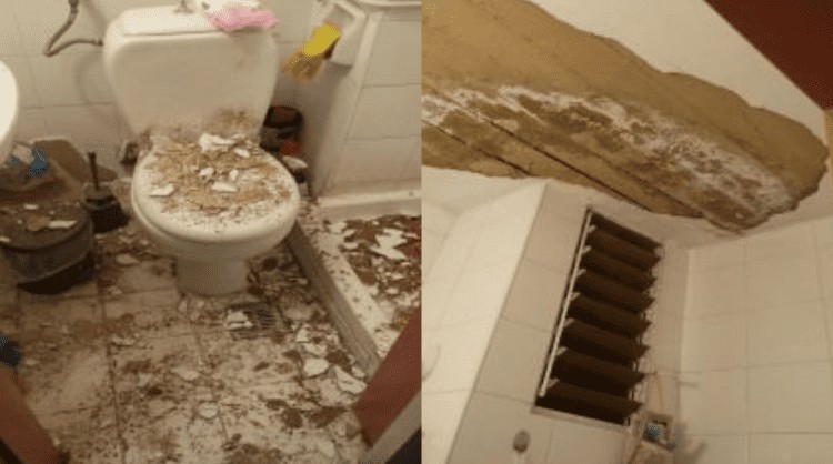 Φοιτητική εστία : Φοιτήτρια έκανε μπάνιο όταν το ταβάνι έσκασε… δίπλα της