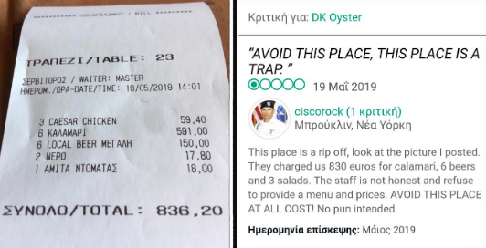 Ιλλιγγιώδες πρόστιμο 420.000 ευρώ στο «αμαρτωλό» εστιατόριο της Μυκόνου