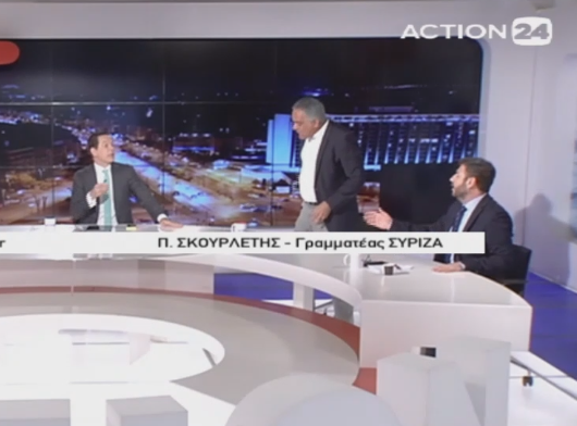 Άγριος καβγάς Σκουρλέτη-Ανδρουλάκη on air