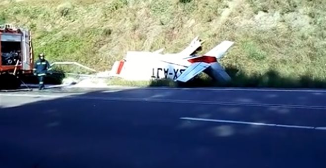 Βαριά προσγείωση μονοκινητήριου αεροπλάνου στην Εγνατία Οδό