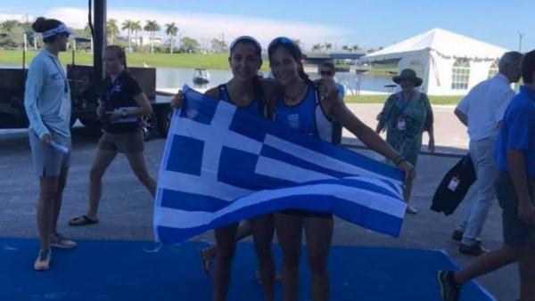 «Γαλανόλευκος» θρίαμβος στο Παγκόσμιο κωπηλασίας: «Χρυσές» Κυρίδου -Τσαμοπούλου