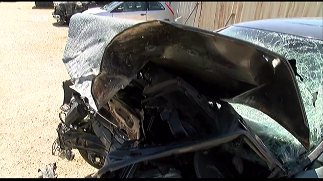 Τροχαίο Ζαχαριά: Συγκλονιστικές εικόνες από το διαλυμένο αυτοκίνητο