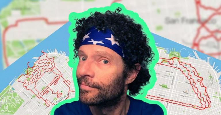 Ο δρομέας που δημιουργεί «έργα τέχνης» με τις διαδρομές του [Εικόνες]