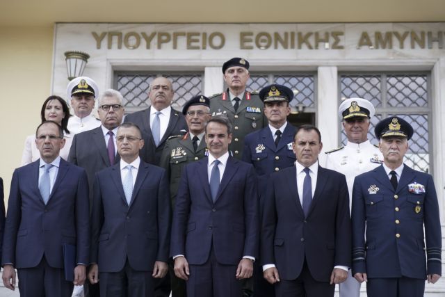 Στο υπ. Εθνικής Άμυνας ο Κυριάκος Μητσοτάκης