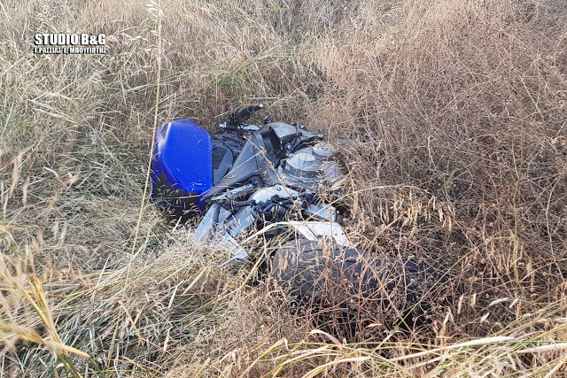 Αργολίδα : 19χρονος οδηγός μηχανής βρέθηκε 30 μέτρα από το σημείο της σύγκρουσης (εικόνες)