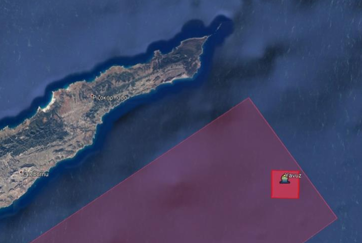 Κύπρος: Νοτίως των ακτών του Αποστόλου Ανδρέα το «Γιαβούζ»