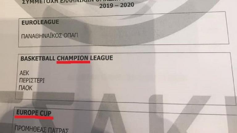 Ο ΕΣΑΚΕ έκανε λάθος με τις ευρωπαϊκές διοργανώσεις των ελληνικών ομάδων