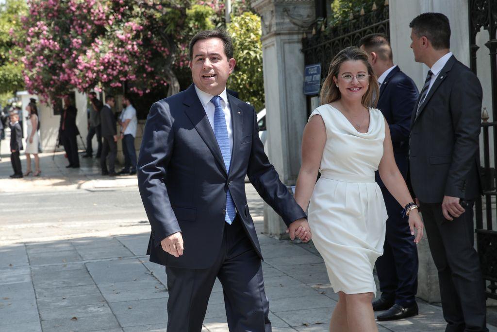 Το ζεύγος Μηταράκη στο Προεδρικό Μέγαρο