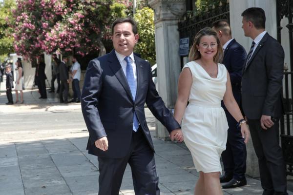 Το ζεύγος Μηταράκη στο Προεδρικό Μέγαρο