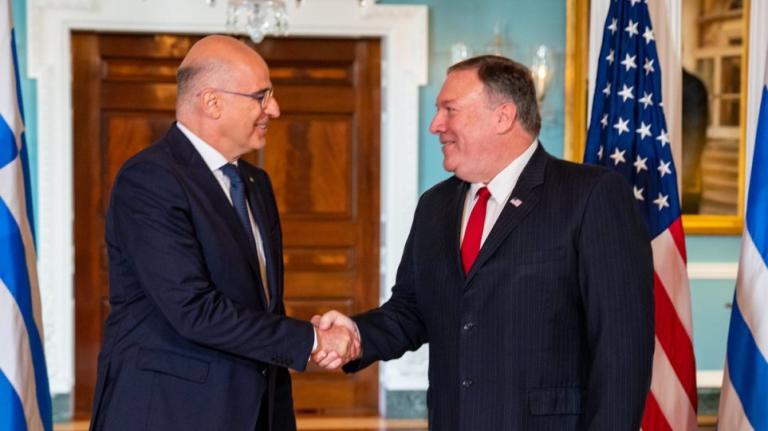 Καθαρή στήριξη των ΗΠΑ για τα ελληνοτουρκικά ζήτησε ο Δένδιας από τον Πομπέο