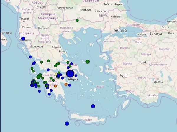 Σεισμός 4,2 Ρίχτερ ταρακούνησε την Αττική