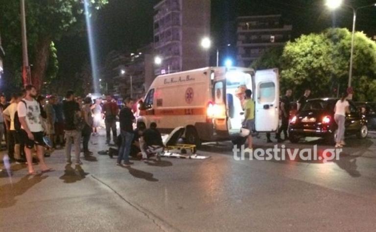 Τροχαίο με διανομέα φαγητού στη Θεσσαλονίκη (εικόνες)