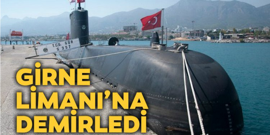 Tουρκικό υποβρύχιο  αγκυροβόλησε στην Κερύνεια