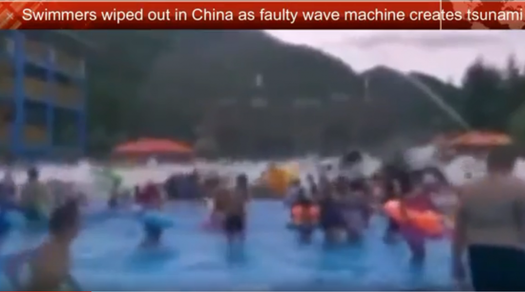 Τσουνάμι σε… πισίνα που κόβει την ανάσα