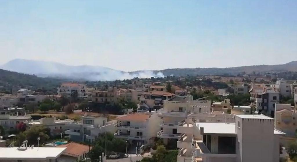 Πύρινα μέτωπα σε Ραφήνα και Βαρνάβα [Βίντεο]