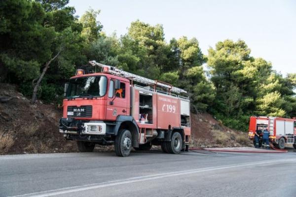 Υπό μερικό έλεγχο η φωτιά στη Μάνδρα