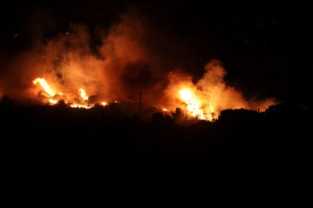 Φωτιά και στο Μετόχι Αχαΐας - Μάχη να μην εξαπλωθεί στο δάσος της Στροφυλιάς