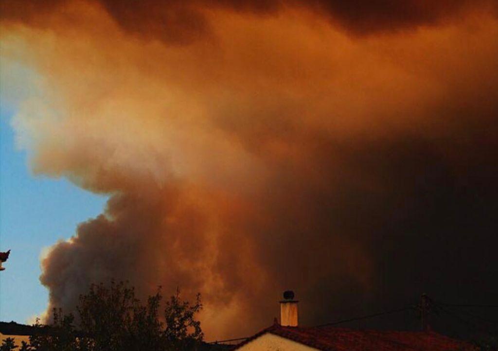Πύρινη λαίλαπα στην Εύβοια: Οι φλόγες έφτασαν στις αυλές των σπιτιών σε Μακρυμάλλη – Κοντοδεσπότι