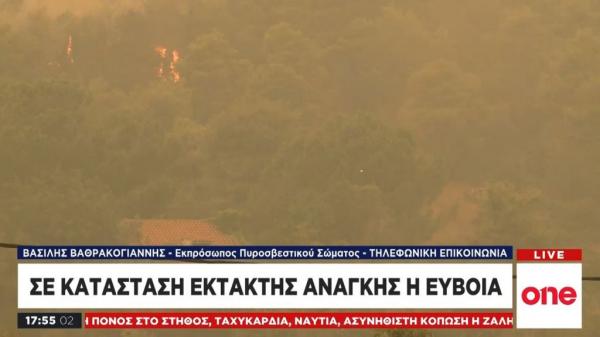 Εκπρόσωπος Πυροσβεστικής στο One Channel: Δημιουργείται αντιπυρικό ανάχωμα λίγο πριν τα Ψαχνά
