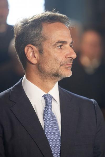 Στιγμές χαλάρωσης για τον Κυριάκο Μητσοτάκη