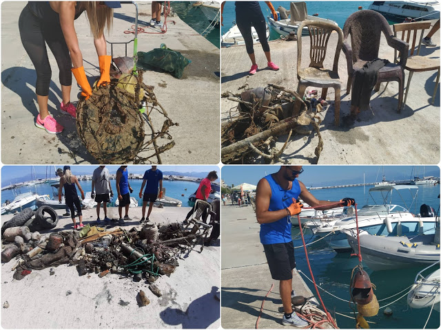 Απίστευτες εικόνες στο Κιάτο: Δύτες βούτηξαν στο λιμάνι και ψάρεψαν… χαλιά και στάμνες