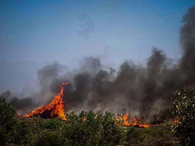 Φωτιά στην Ελαφόνησο: Οριοθετήθηκε το πύρινο μέτωπο – Φεύγουν επισκέπτες από το νησί