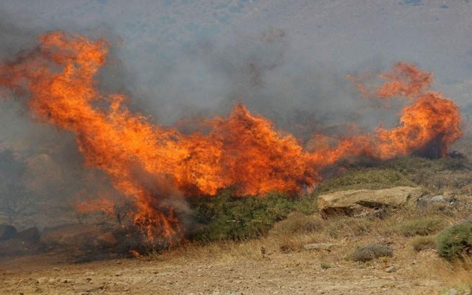 Υπό μερικό έλεγχο η πυρκαγιά στη Λεύκη Καστοριάς