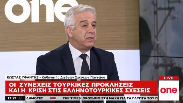 Κ. Υφαντής στο One Channel: Τύχη η σύμπτωση ελληνικών, κυπριακών και γαλλικών συμφερόντων