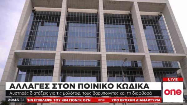 Αλλαγές στον νέο ποινικό κώδικα