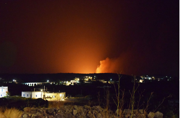 Πυρκαγιά στα Κύθηρα σε δυσπρόσιτη περιοχή