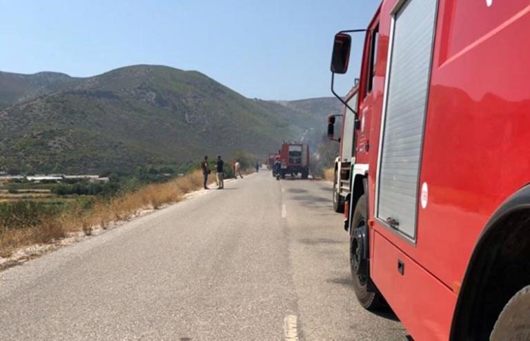 Σε ύφεση η φωτιά στον Μαραθώνα